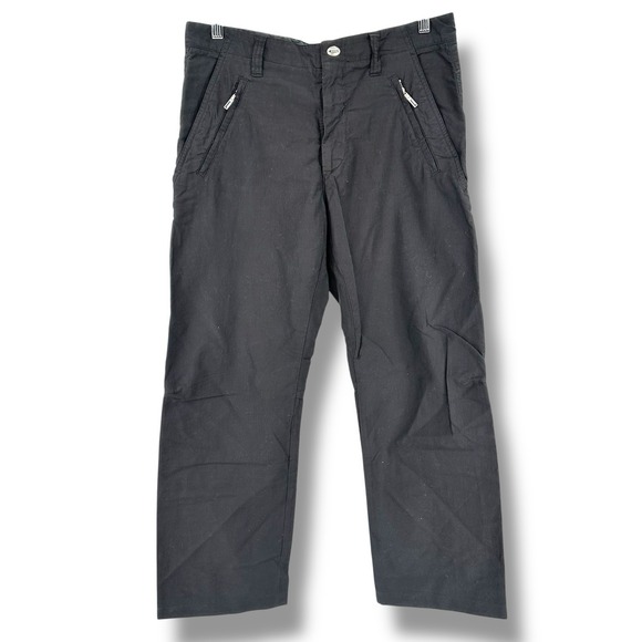 Pirelli Black Utility Pants Men IT 48 (US 34) Zip Pocket Techwear Made In Italy
